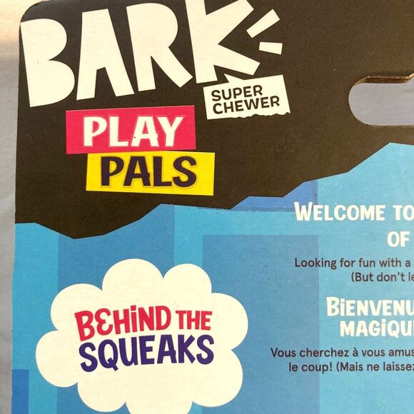 BARK Dog Toy Super Chewer Snaxle Play Pals Treat Dispenser Squeak Bounce Medium - Picture 8 of 10